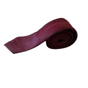 🌵4/$25 John Francomb Pure Silk Handmade Maroon Mens Necktie Business Career 60"